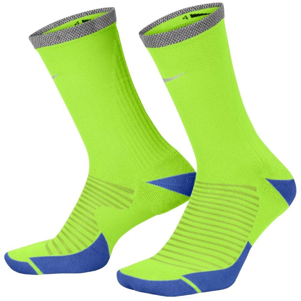 NWT Nike Spark Cushioned Crew Yellow Running Socks